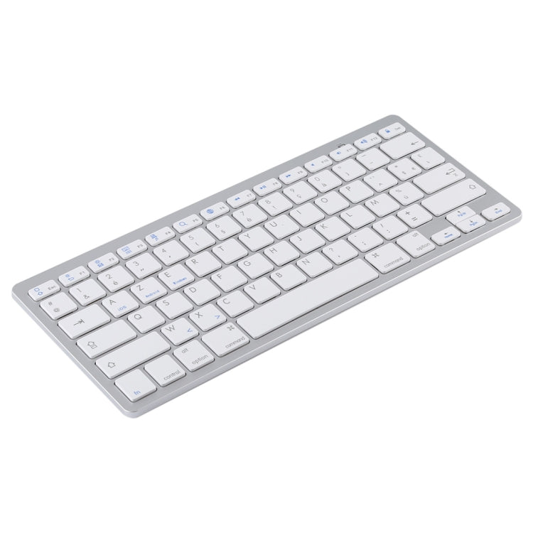 WB-8022 Teclado Bluetooth Inalámbrico Ultrafino para iPad, Samsung, Huawei, Xiaomi, Tablet PC o Smartphones, Teclas Francesas, French Keys