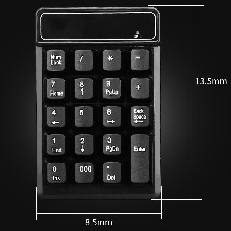 MC Saite 525BT Teclado Numérico Bluetooth 19 Teclas