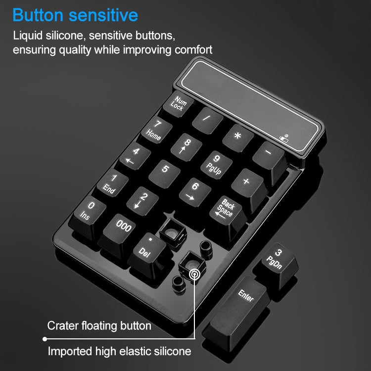 MC Saite 525BT Teclado Numérico Bluetooth 19 Teclas