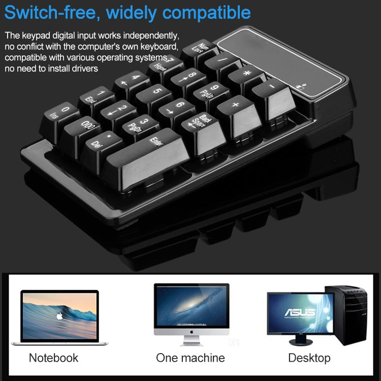 MC Saite 525BT Teclado Numérico Bluetooth 19 Teclas