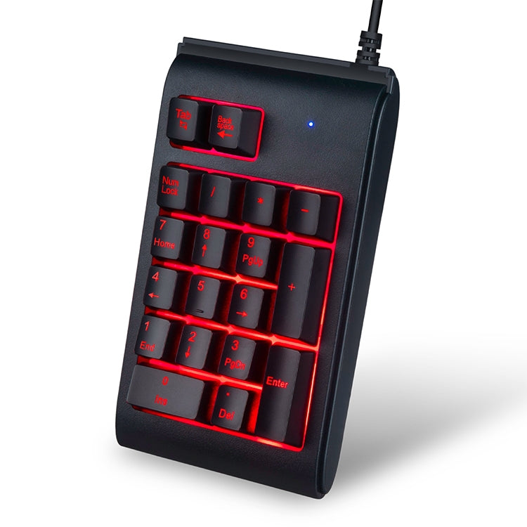 MC Saite 529 Teclado numérico con retroiluminación de tres colores con cable de 19 teclas