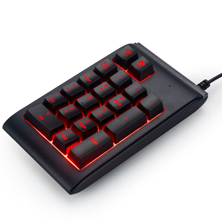 MC Saite 529 Teclado numérico con retroiluminación de tres colores con cable de 19 teclas
