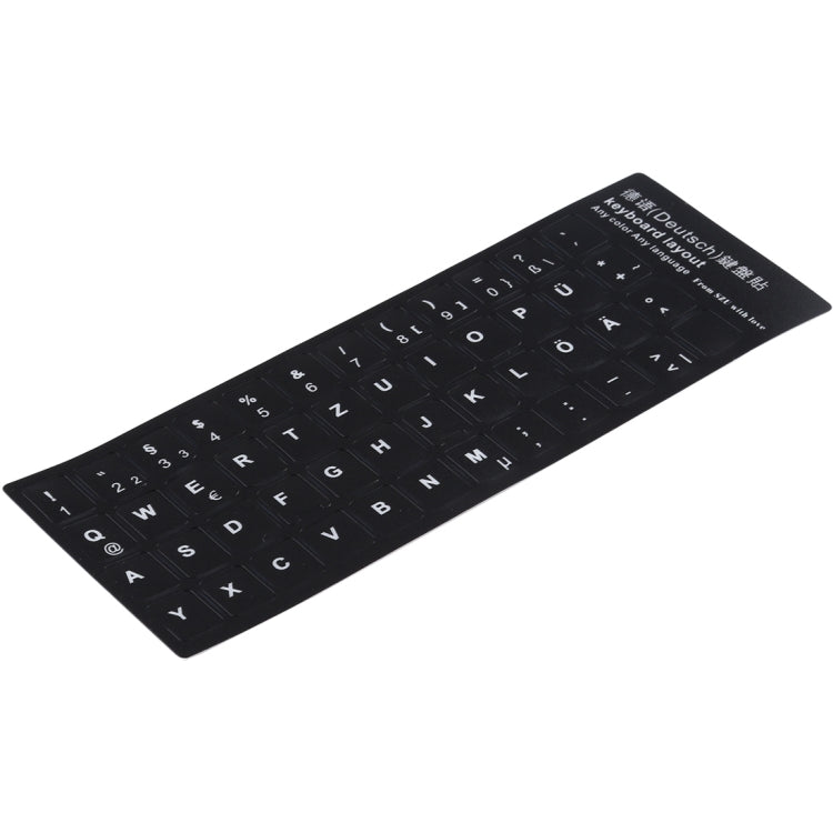 Etiqueta engomada de diseño de teclado de aprendizaje alemán para teclado de computadora portátil/de escritorio, German