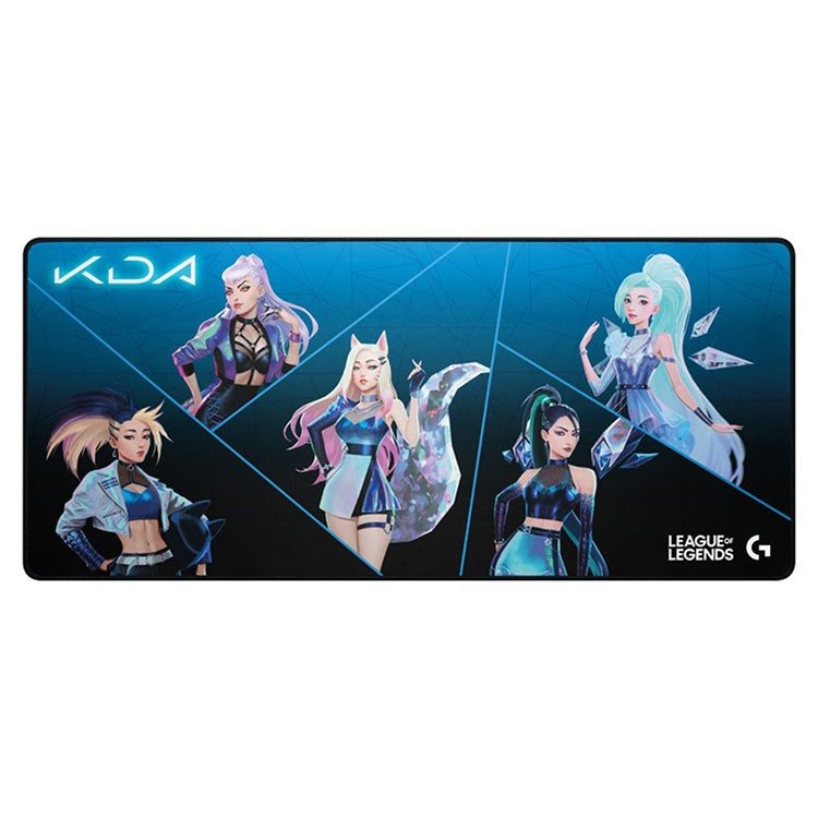 Alfombrilla de mesa para teclado y ratón para juegos Logitech G840 KDA, tamaño: 900x400x3 mm