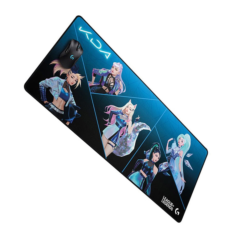 Alfombrilla de mesa para teclado y ratón para juegos Logitech G840 KDA, tamaño: 900x400x3 mm