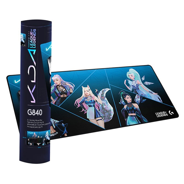 Alfombrilla de mesa para teclado y ratón para juegos Logitech G840 KDA, tamaño: 900x400x3 mm