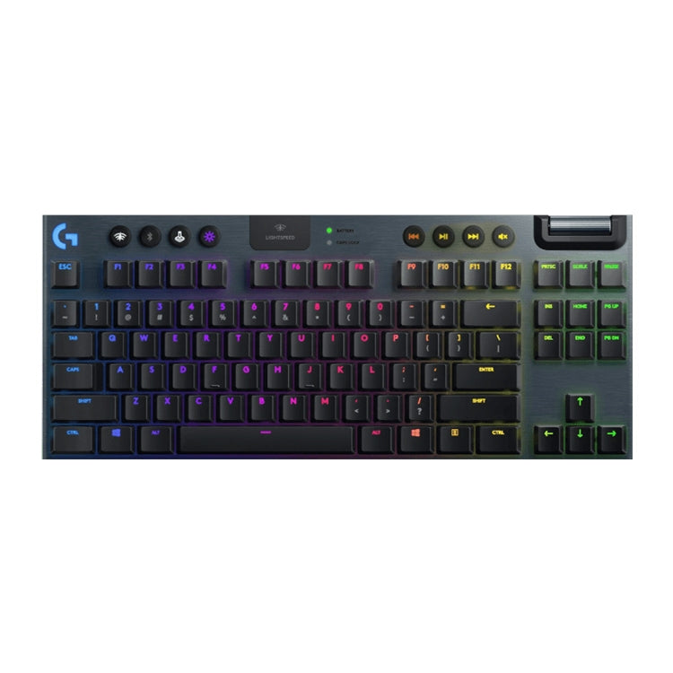 Logitech G913 TKL Teclado mecánico inalámbrico RGB para juegos, eje de té (GL-táctil), GL-Tactile(Black), GL-Tactile(White)
