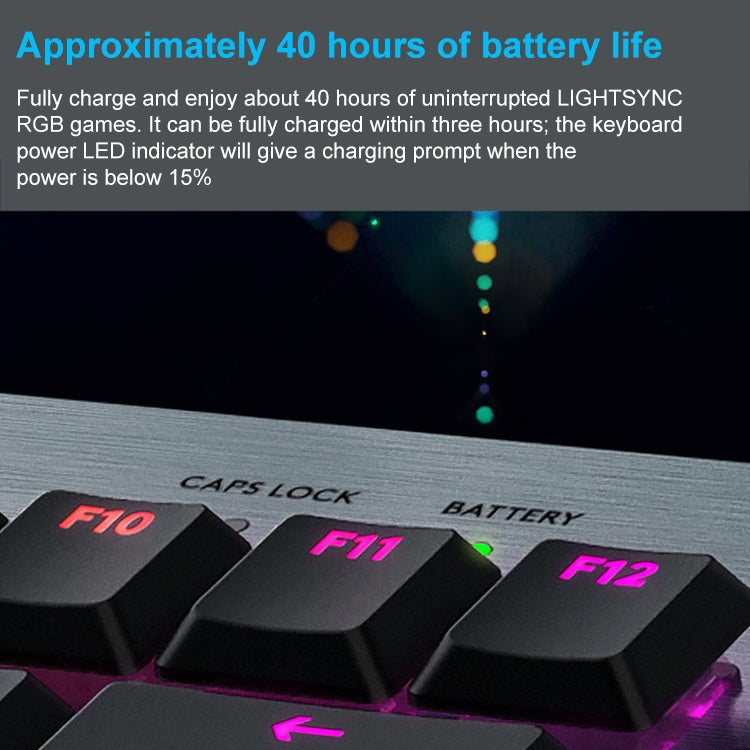 Logitech G913 TKL Teclado mecánico inalámbrico RGB para juegos, eje de té (GL-táctil), GL-Tactile(Black), GL-Tactile(White)