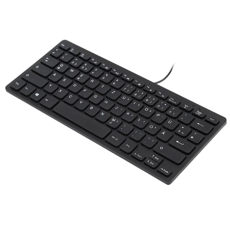 TT-A01 Mini teclado con cable de diseño ultrafino, versión alemana, German Version