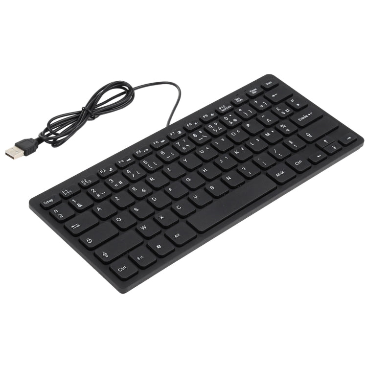 TT-A01 Mini teclado con cable de diseño ultrafino, versión francesa, French Version