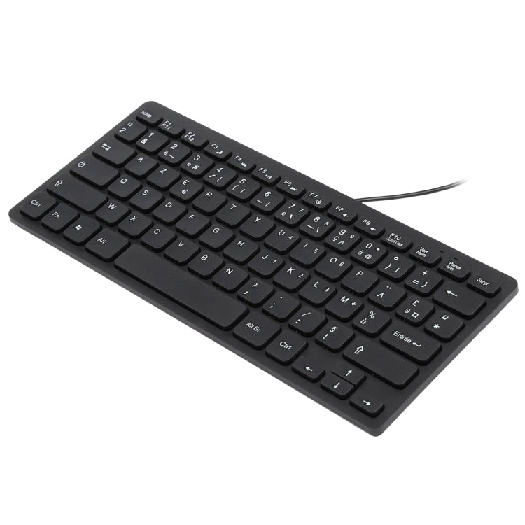 TT-A01 Mini teclado con cable de diseño ultrafino, versión francesa, French Version