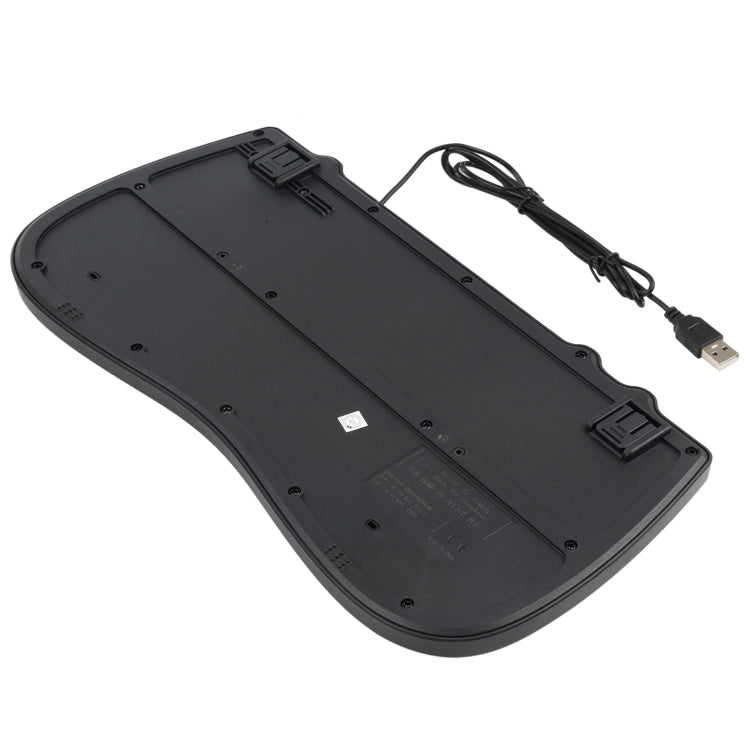 Mini teclado con cable para portátil multimedia KB-301B, versión en inglés, English Version