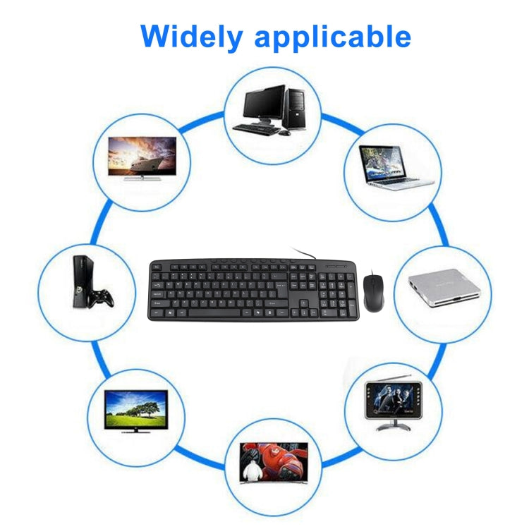 Juego de ratón y teclado con cable USB KB-8377, KB-8377
