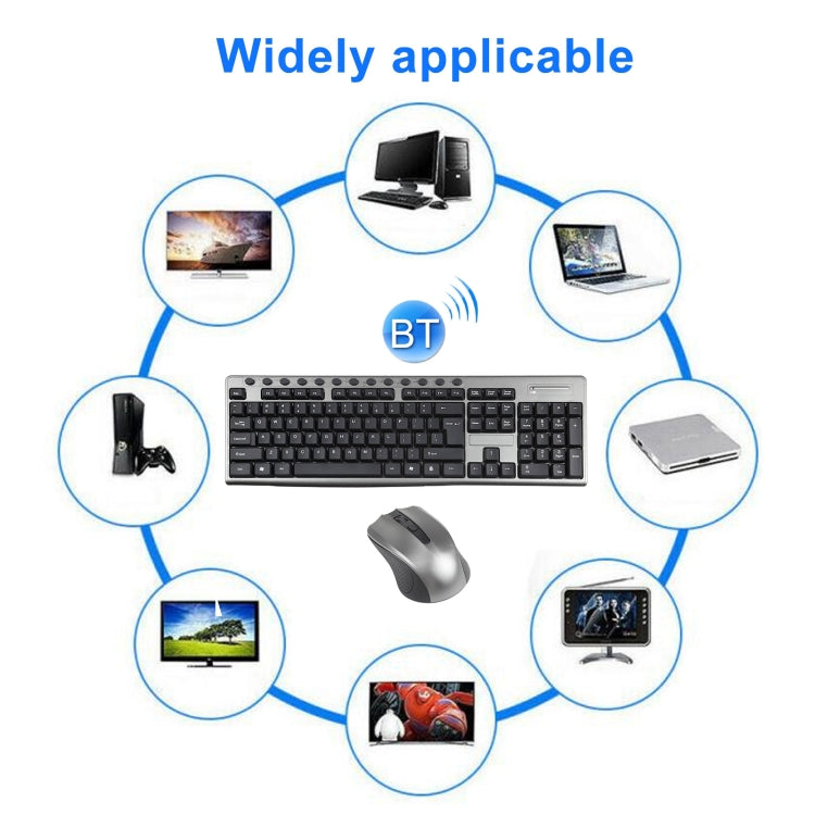 KB-6600 Juego de ratón y teclado inalámbrico resistente al agua para oficina de 2,4 Ghz, KB-6600
