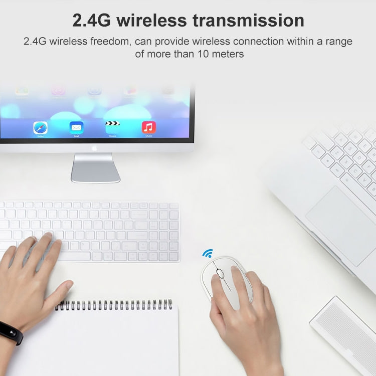 ZGB 360 2.4G Computadora Portátil Mini Ratón Inalámbrico Recargable 1000dpi