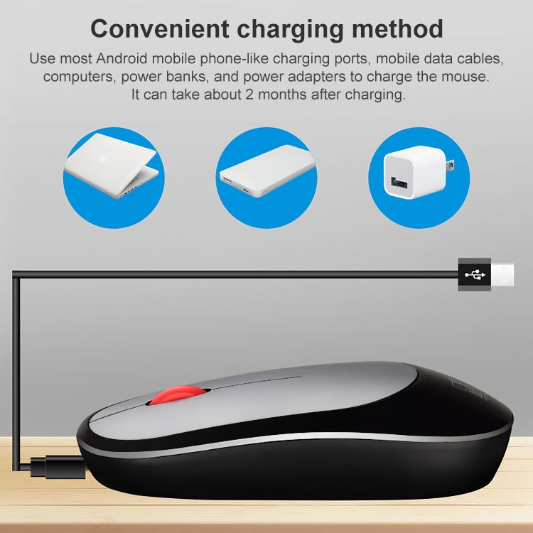 ZGB 360 2.4G Computadora Portátil Mini Ratón Inalámbrico Recargable 1000dpi