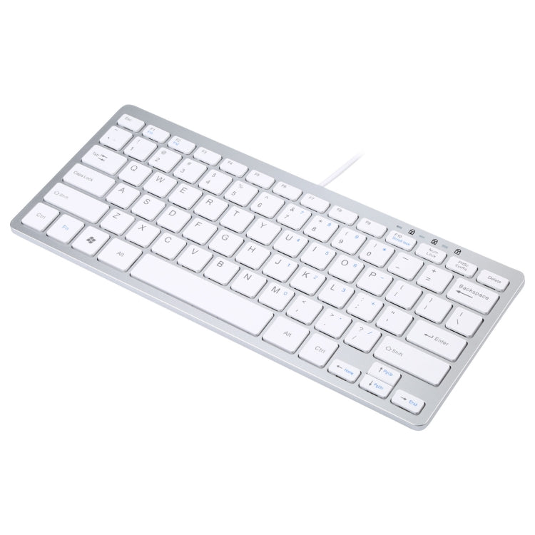 450 Teclado con cable USB ultrafino de 78 teclas