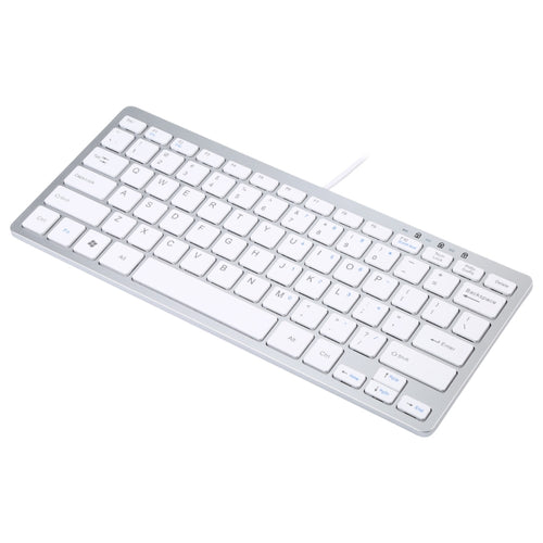 450 Teclado con cable USB ultrafino de 78 teclas