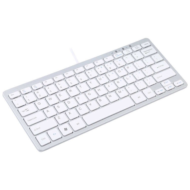 450 Teclado con cable USB ultrafino de 78 teclas
