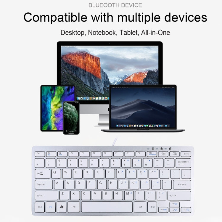 450 Teclado con cable USB ultrafino de 78 teclas
