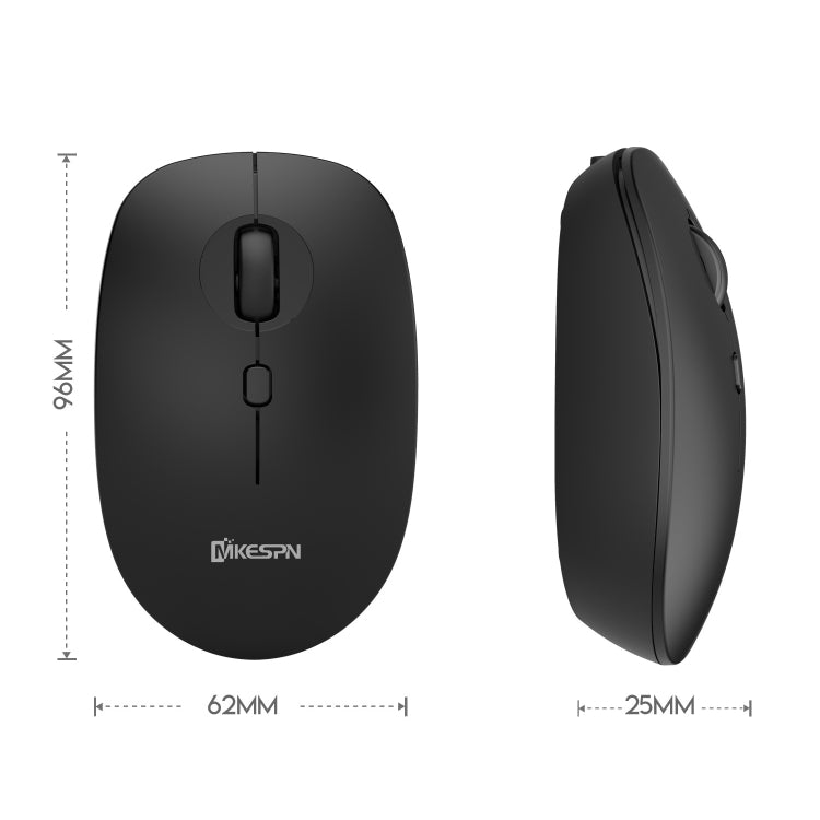 MKESPN 859 2.4G+BT5.0+BT3.0 Ratón inalámbrico de tres modos, 2.4G+BT5.0+BT3.0