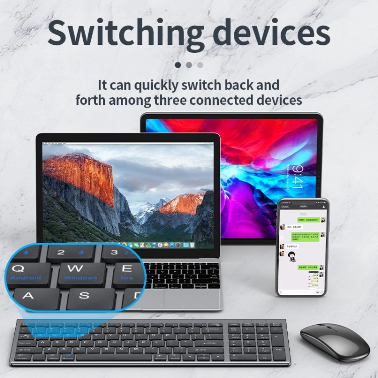 109 Teclado Bluetooth inalámbrico de tres modos, Three-mode Keyboard