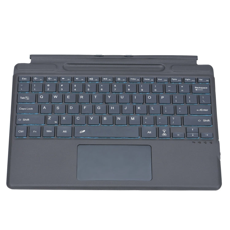 Para Microsoft Surface Pro 8 Tablet Funda de cuero con teclado Bluetooth con retroiluminación colorida y ranura para bolígrafo, For Microsoft Surface Pro 8