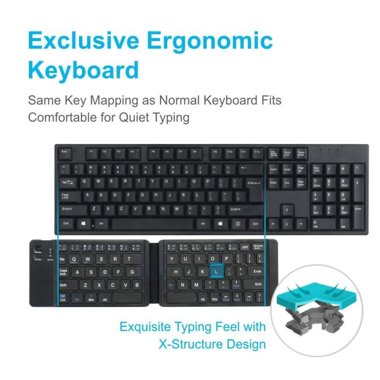 Mini teclado plegable inalámbrico Bluetooth