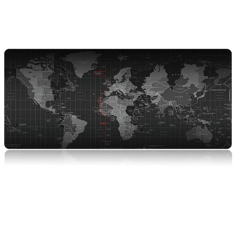 Patrón de mapa del mundo antideslizante grande extendido Goma suave Superficie de tela lisa Alfombrilla para ratón para juegos Alfombrilla para teclado, Tamaño: 80 x 30 cm, Size: 80 x 30cm