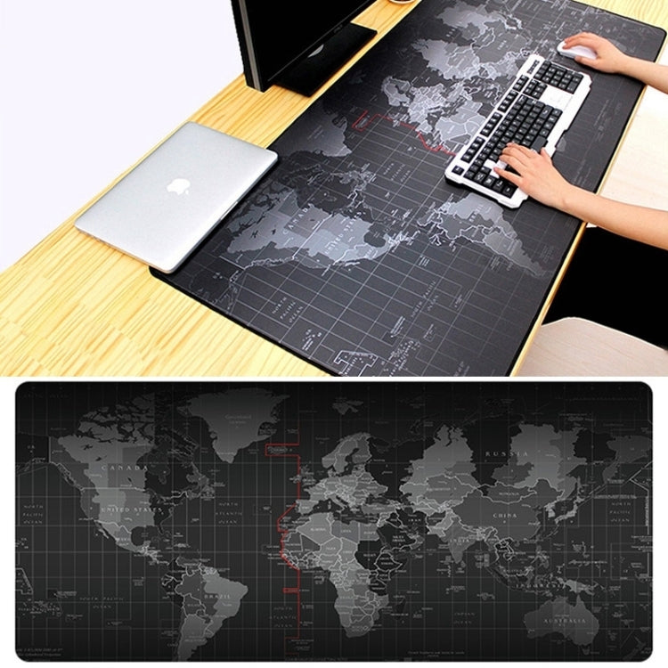 Patrón de mapa del mundo antideslizante grande extendido Goma suave Superficie de tela lisa Alfombrilla para ratón para juegos Alfombrilla para teclado, Tamaño: 100 x 50 cm, Size: 100 x 50cm