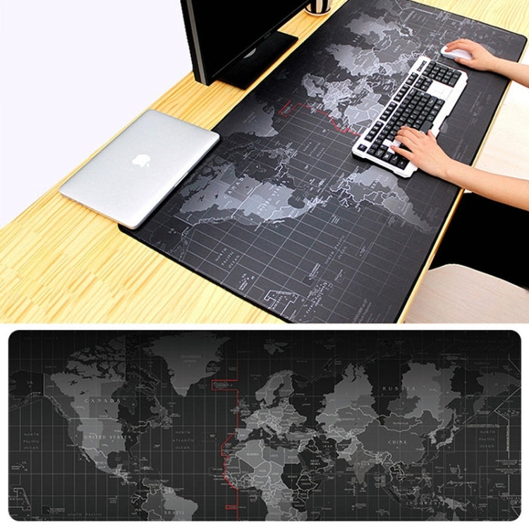 Patrón de mapa del mundo antideslizante grande extendido Goma suave Superficie de tela lisa Alfombrilla de ratón para juegos Alfombrilla para teclado, Tamaño: 60 x 30 cm, Size: 60 x 30cm