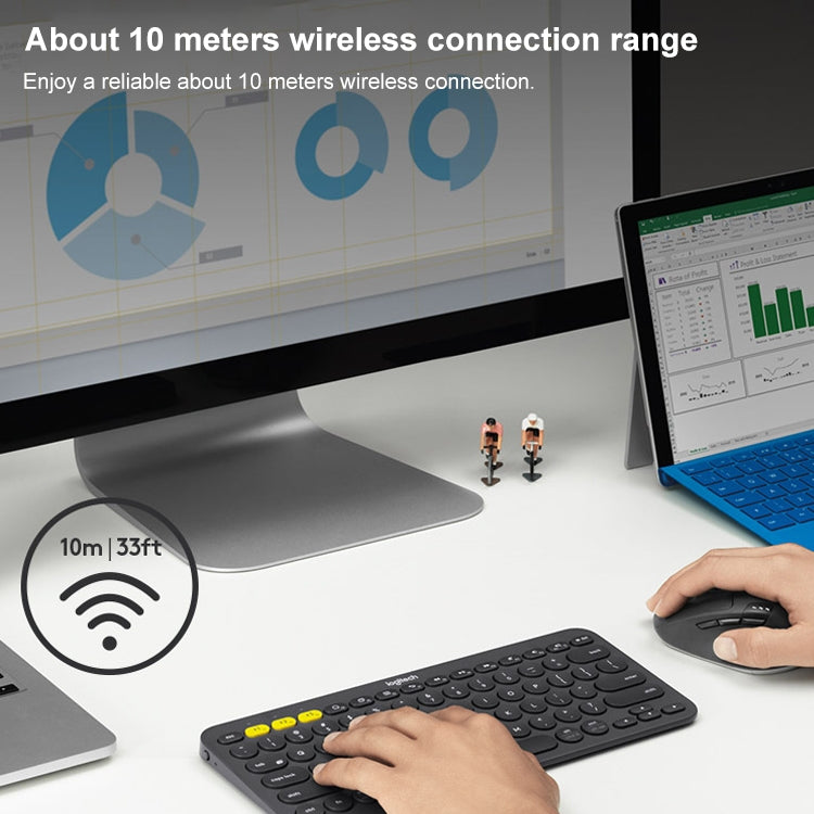 Ratón multimodo inalámbrico Bluetooth Logitech M720 1000DPI 2,4GHz
