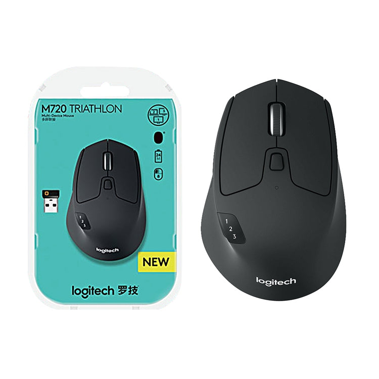 Ratón multimodo inalámbrico Bluetooth Logitech M720 1000DPI 2,4GHz