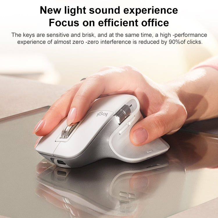 Logitech MX Master 3s 8000DPI 2.4GHz Ratón ergonómico inalámbrico Bluetooth de modo dual