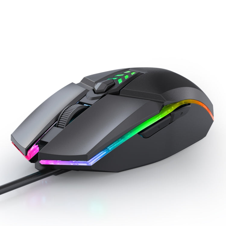 Ratón para juegos de oficina con cable USB y luz colorida S700