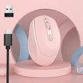 Ratón inalámbrico HXSJ M107 de 4 botones, 1600 DPI, 2,4 GHz, versión con batería, Dual Mode Rechargeable