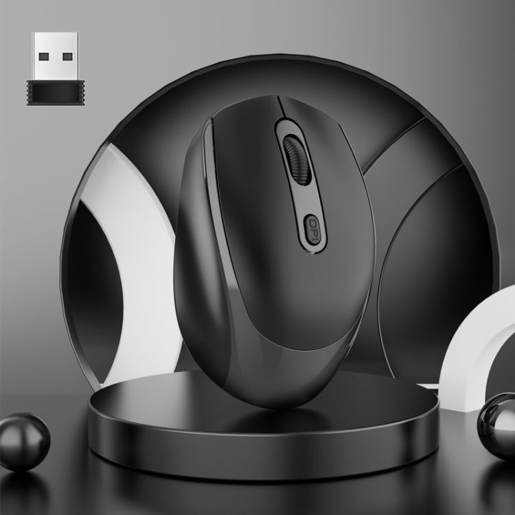 HXSJ M107 4 botones 1600 DPI Modo dual 2.4GHz + Bluetooth 5.1 Ratón inalámbrico recargable, Battery Version