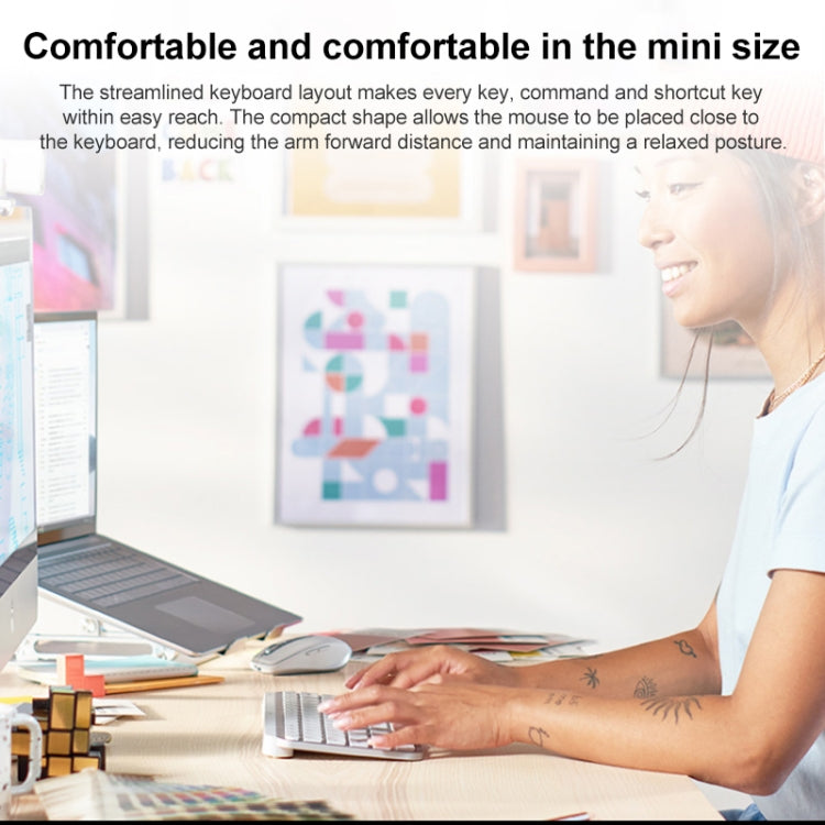 Logitech MX Keys Mini teclado inalámbrico Bluetooth ultrafino inteligente retroiluminado