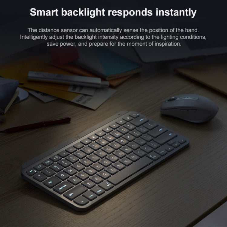 Logitech MX Keys Mini teclado inalámbrico Bluetooth ultrafino inteligente retroiluminado