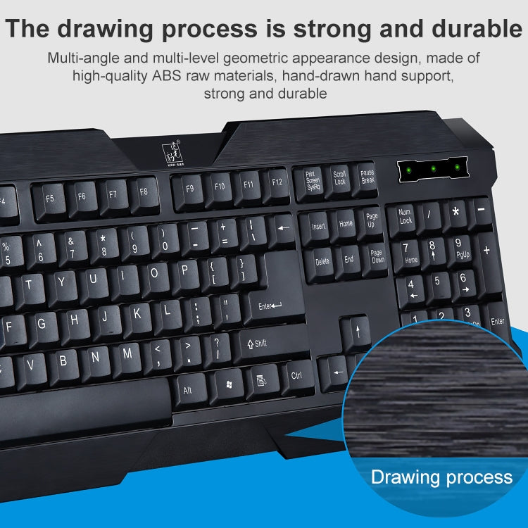 Teclado para juegos de computadora USB con cable ZGB Q19, Q19