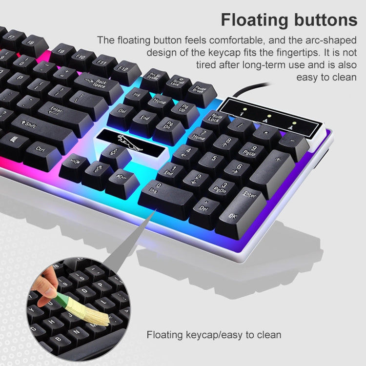 Juego de teclado + mouse con cable luminoso ZGB G21, G21 (Black), G21 (White)
