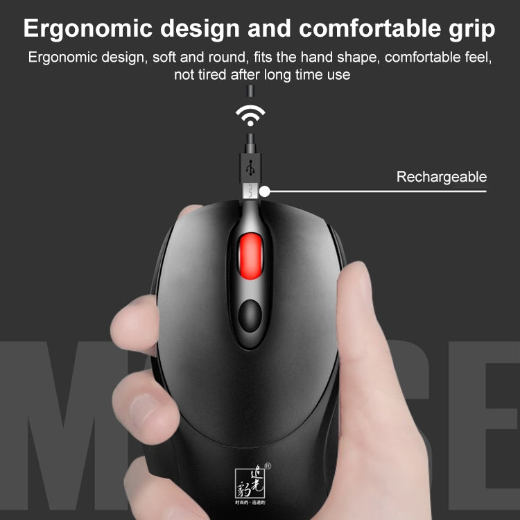 Mini ratón inalámbrico recargable ZGB 361 2,4G 1600 ppp