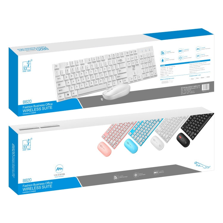 Juego de teclado y ratón inalámbricos ZGB 8820 Candy Color, 8820 (Black), 8820 (Pink), 8820 (Blue), 8820 (White)