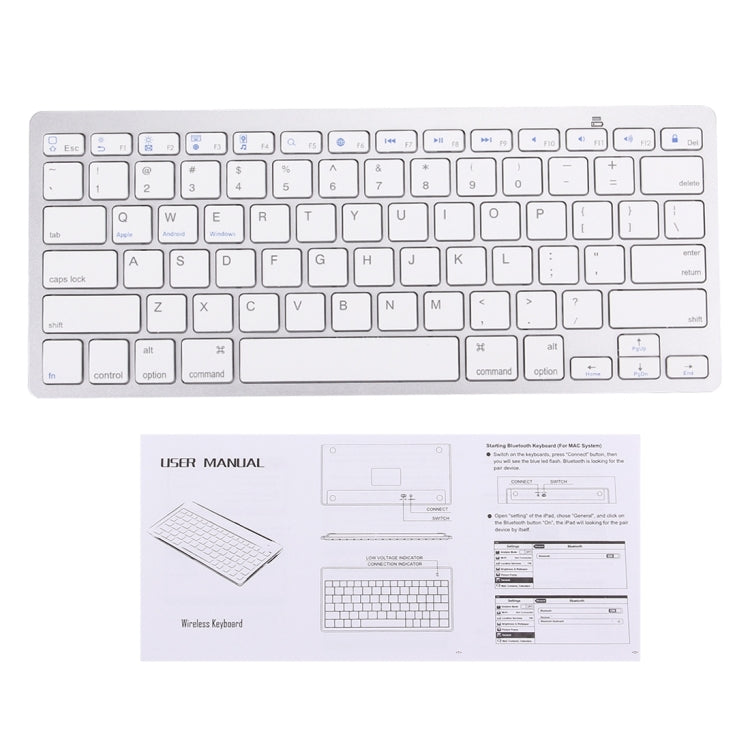 BK-3001 Teclado ultrafino inalámbrico Bluetooth de 78 teclas para Windows / iPad / iPhone