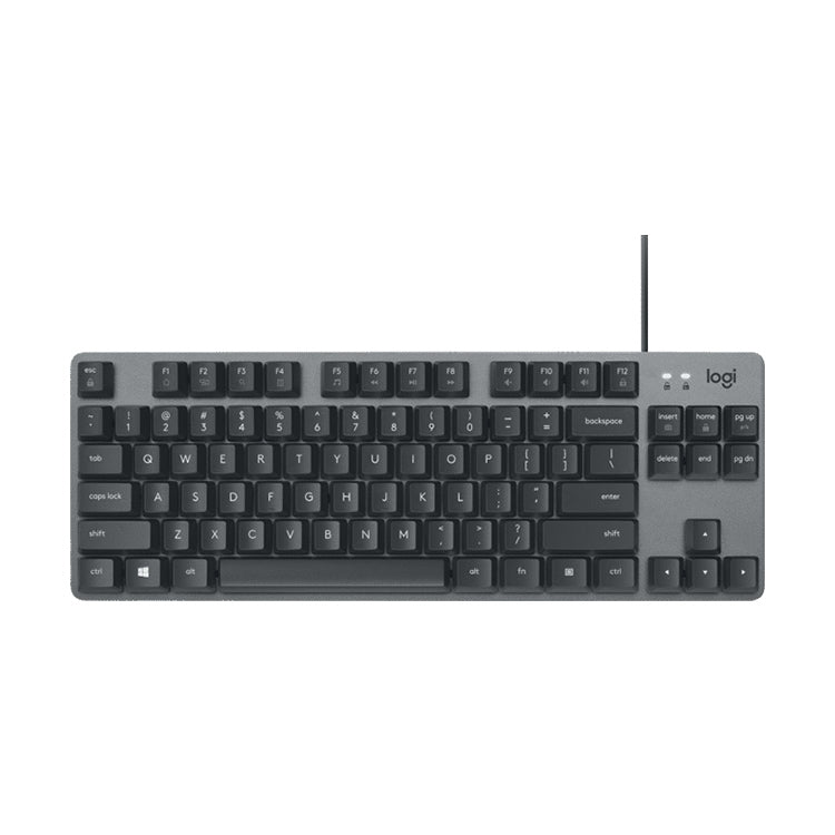 Logitech K835 Mini teclado mecánico con cable, eje verde, Green Shaft