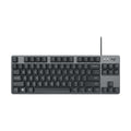 Logitech K835 Mini teclado mecánico con cable, eje verde, Green Shaft