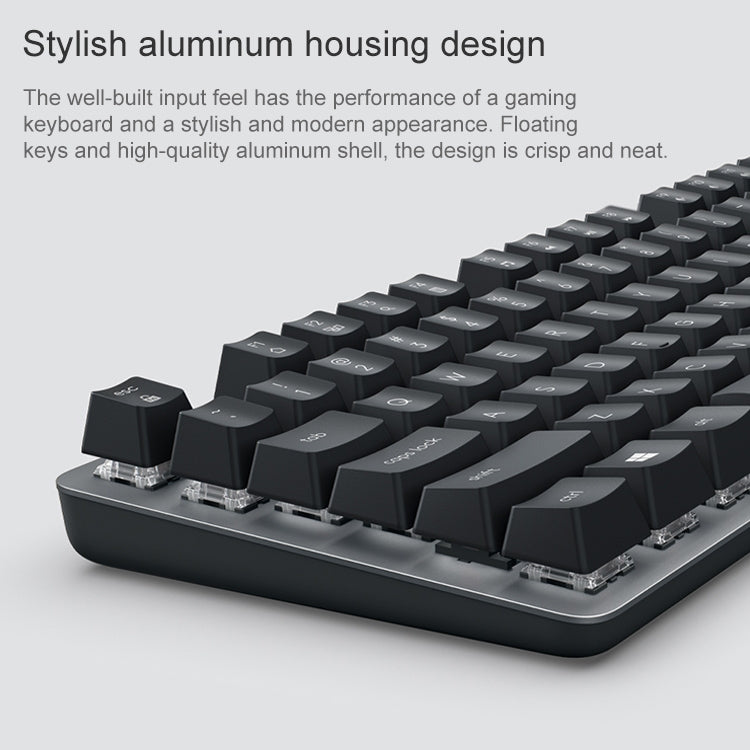 Logitech K835 Mini teclado mecánico con cable, eje verde, Green Shaft