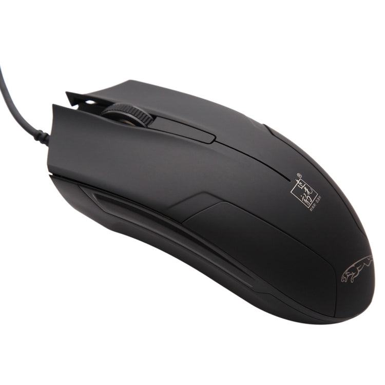 Ratón óptico para juegos con cable universal USB Chasing Leopard 119, longitud: 1,45 m, 119 Black, 119 Jet Black, 119 White