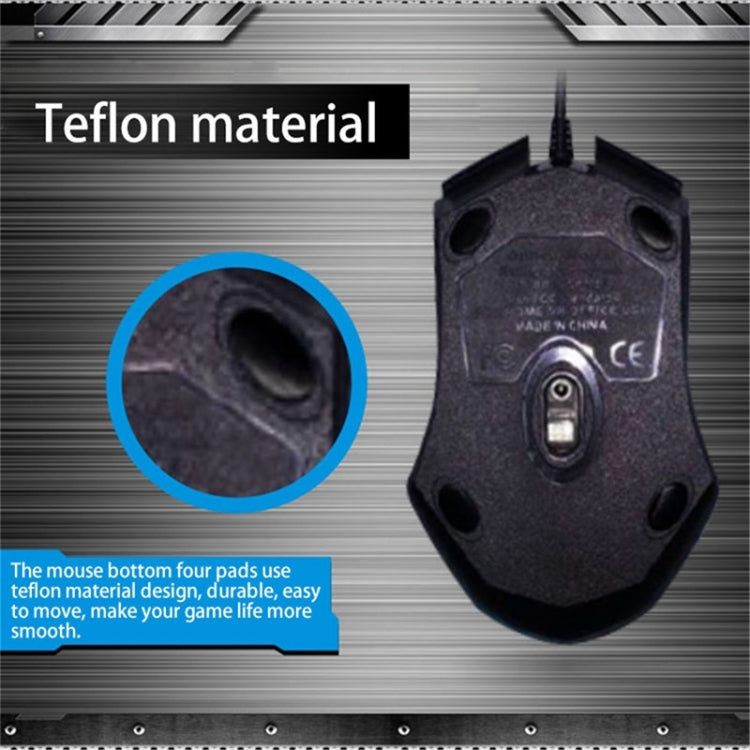 Chasing Leopard 129 Ratón óptico universal para juegos con cable USB y contrapeso, longitud: 1,3 m, 129