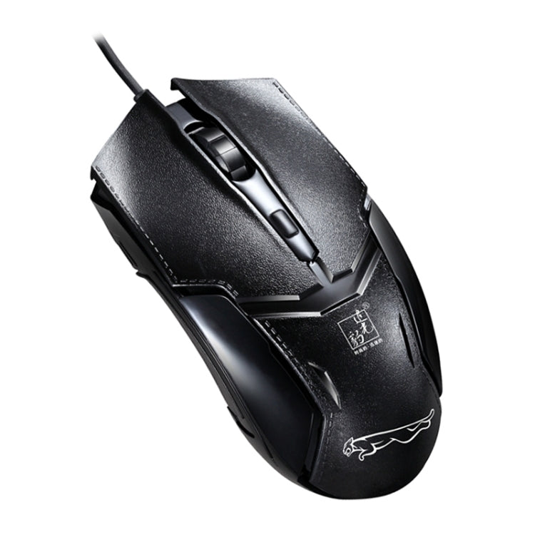 Chasing Leopard 179 USB 1600DPI Ratón óptico para juegos con cable ajustable de tres velocidades, longitud: 1,3 m, 179